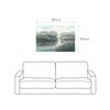 Lake Landscape Wall Art Painting: Nature Scene Canvas Picture Calming
