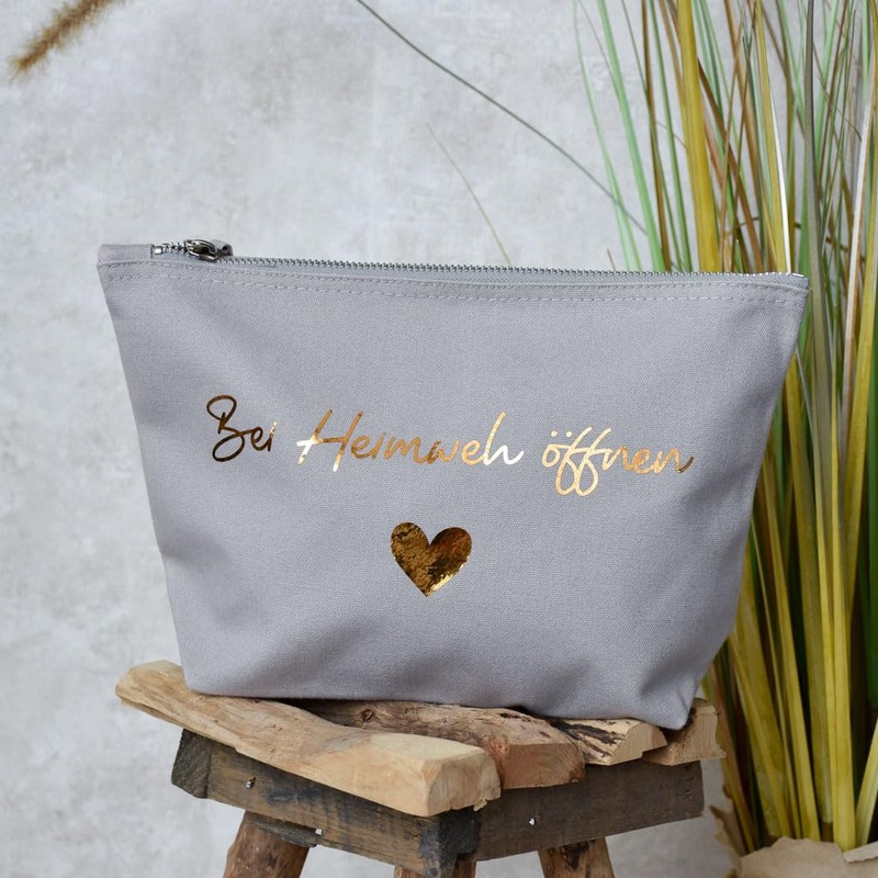 Geschenk gegen Heimweh | Baumwoll Tasche als Geschenkidee zum Auszug,