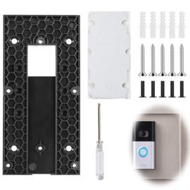 Ring Doorbell No Drill Mount, Ring Video Doorbell Adjustable Holder with Accessories, Compatible with Ring Video Doorbell 3/3 Plus/4/Plus/Pro for Home, Home, Office