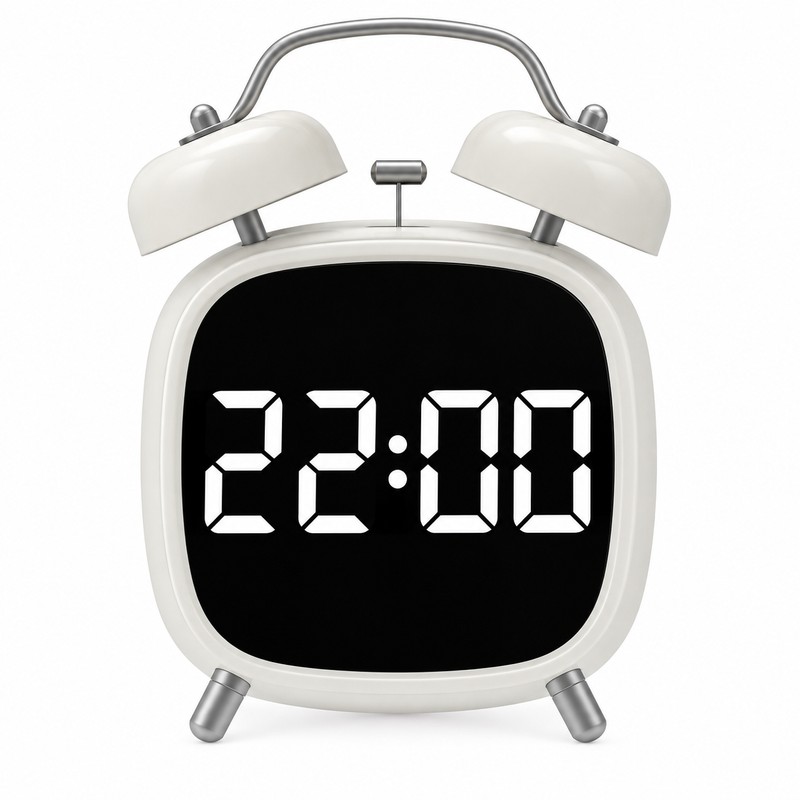 Digital Alarm Clock with Loud Double Bell Alarm for Heavy