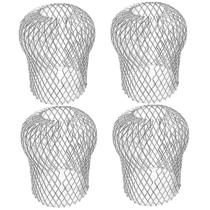 4Pcs Downspouts Gutter Guard 3 Inch Expandable Mesh Aluminium Downspout
