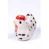 redchocol8® Ceramic Tiny White Chicken Figurines Animals Miniature Outdoor Gift