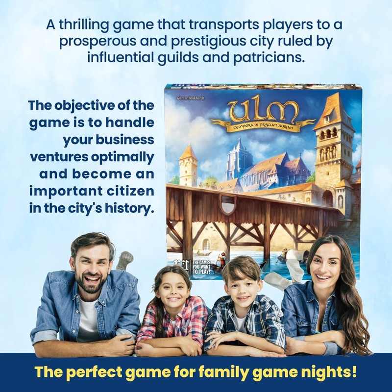 R&R Games ULM, Family Board Game, Strategy Game for Teens