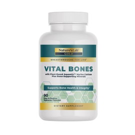 Nature's Lab Gold Vital Bones with Aquamin™ Plant-Based Calcium - 90 Vegetarian Capsules