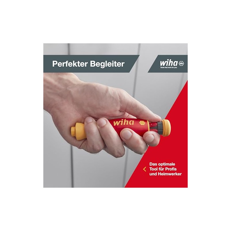 Wiha PocketMax Electric Screwdriver Set Mixed 4 Pieces with Stowable