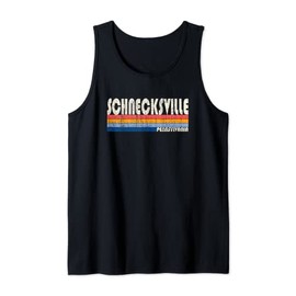 Vintage Retro 70s 80s Style Hometown of Schnecksville, PA Tank Top