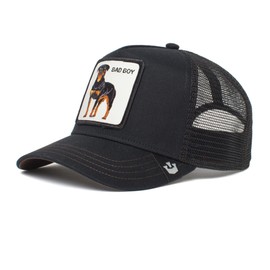 Goorin Bros. Trucker Hat Men - Gorra de béisbol de Malla a presión, The Farm, Black Baddest Boy, Talla única