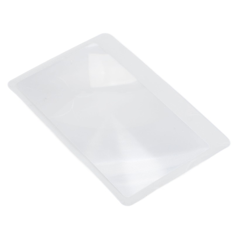 20 Sheet Credit Card Size 3X Magnifiers Portable Transparent Pocket