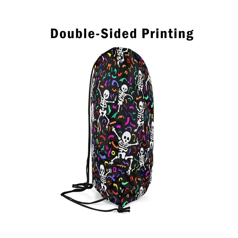 Homewish Flamingo String Backpack 3D Tropical Flamingo Drawstring Backpack, Wildlife
