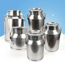 Stainless Steel Milk Can Wine Pail Bucket Jug Keg Oil Barrel Tea 10-60L Option (40L)