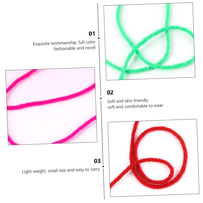 OHPHCALL 6 Rolls Milk Knitting Yarn Soft Skin Friendly DIY