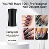 Creaglam Nail Foil Glue Gel: Nail Art Foil for Foil