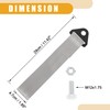 Partuto 1pc Tow Hook Bumper Trailer Belt Strap Universal -