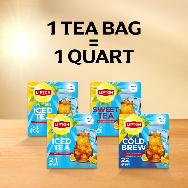 Lipton Southern Sweet Tea Iced Tea Drink Mix 22 Family