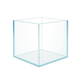 HIRO Aquatics Cube Rimless Frameless Extra Clear All Glass Aquarium, Low Iron Glass Tank, 5mm Glass, White Leveling Mat Included, w/Lids Options