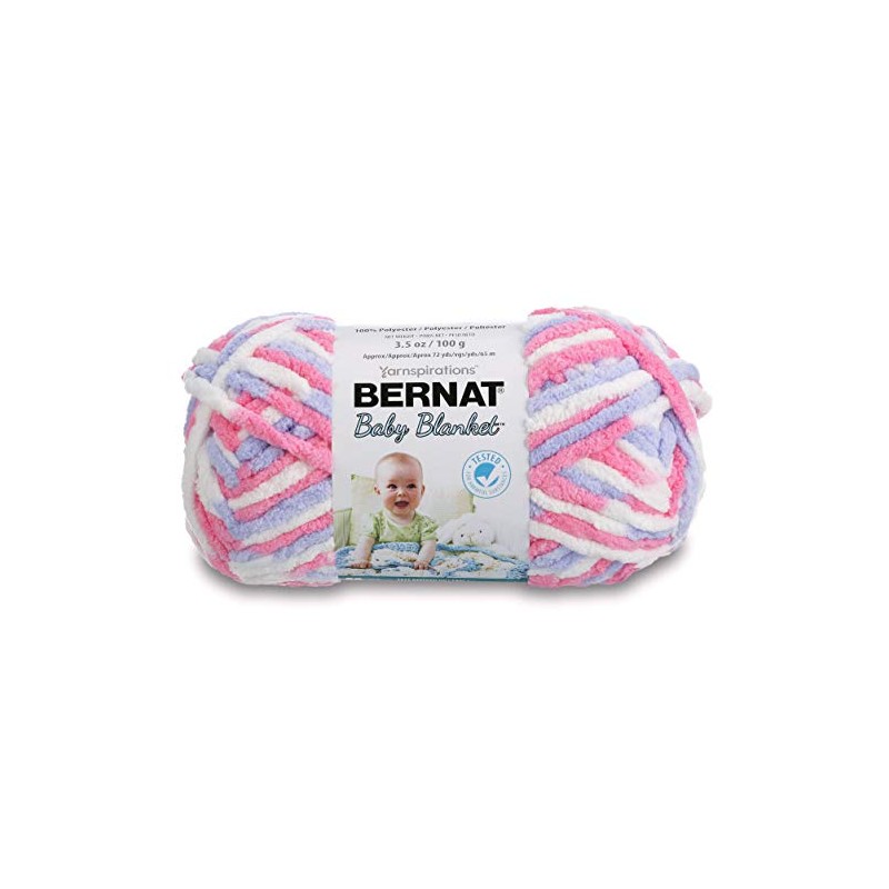 Bernat Baby Blanket Yarn (03305) Pink Blue