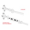 Shade Sail Hardware Kit 304 Stainless Steel S Hook M6