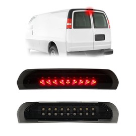 DimFlux 3rd Brake Light LED High Mount Stop Light Compatible with 2013-2017 Chevy Express LED Third Brake Light 2014 2015 2016 3rd light clear third light（Smoked）
