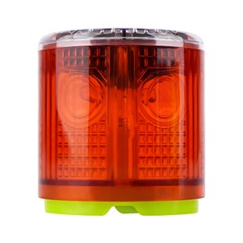Aolyty Solar Strobe Warning Light Strong Magnetic Base Flashing Super Bright 360 Degree Automatically Turn On Waterproof for Construction Traffic Factory (Red)