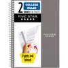 Five Star Spiral Notebook, 2 Subject, College Ruled Paper, 6"
