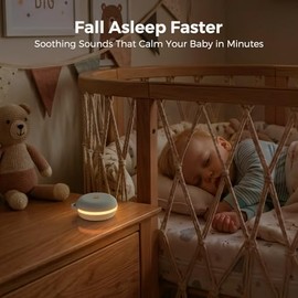 Gianna Portable Sound Machine for Baby Sleep | Portable Sound Machine, Personal Voice Recording & Night Light, Rechargeable Battery for Travel