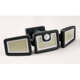 JMKMGL Solar Motion Sensor Lights - 312 LED Waterproof Flood Security 3 Head Adjustable with 270° Wide Lighting Angle Solar Powered Lights Wall Light for Garden Yard Patio Pathway