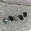 ˡᴬᴺᵀᶤˡ Wire flower handmade nail tip - Short Oval S