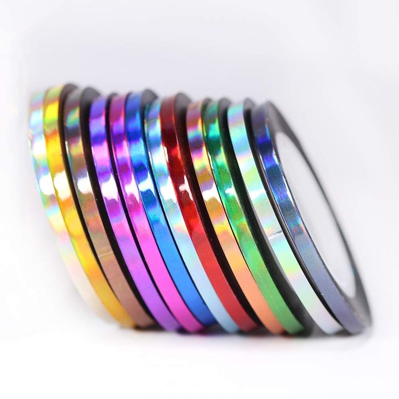 Nail Art Striping Tape Lines Kit 36 pcs 1mm 2mm