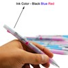 Maydahui 12PCS Multicolor Ballpoint Pen 3-in-1 Retractable Pens Black Blue