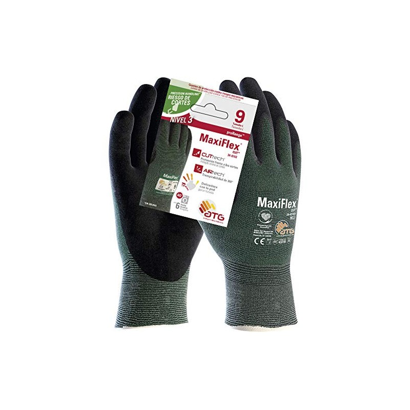 ATG 34-8743 Maxiflex® Cuttm cut protection glove Level 3B, gray