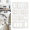 Ceramic Switch Plates,Switch Plate Covers， Wall plate, Cover, White