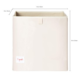 3 Sprouts Toy Storage Organizer: Toy Box Cube Organizer for Playroom, Nursery - Foldable Storage Bin - Rhino