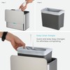 Home Zone Living Kitchen Compost Bin with CleanAura, Stainless Steel,