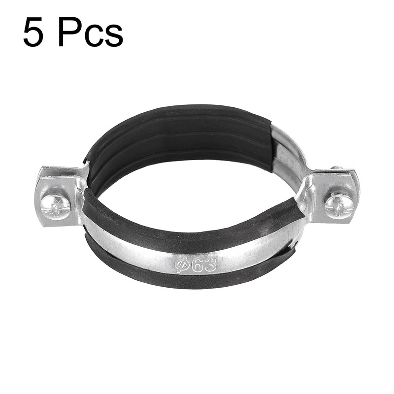 sourcing map Adjustable Pipe Bracket Clamp, 2-1/2" (63mm) Wall Ceiling