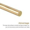 MECCANIXITY Brass Round Rod, 8mm x 250mm, Pack of 1