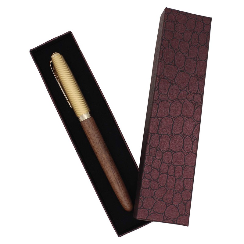 Ranvi Jinhao 85 Fountain Pen Extra Fine Nib 0.38mm(Walnut)
