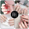 JANLOFO Nail Tips, Clear, False Nails, 500 Pieces, Long Nail