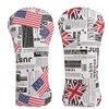 1pc UK USA Waterproof Headcover Driver Cover Wood Cover Utility