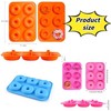 Molde de silicona para hornear rosquillas de 6 cavidades (paquete