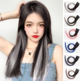 Hair extension hairpiece bridge partial wig (WFHUOW9) Select 1 Pink WFHUOW9 / 붙임머리 헤어피스 브릿지 부분 가발 (WFHUOW9) 선택1 핑크WFHUOW9