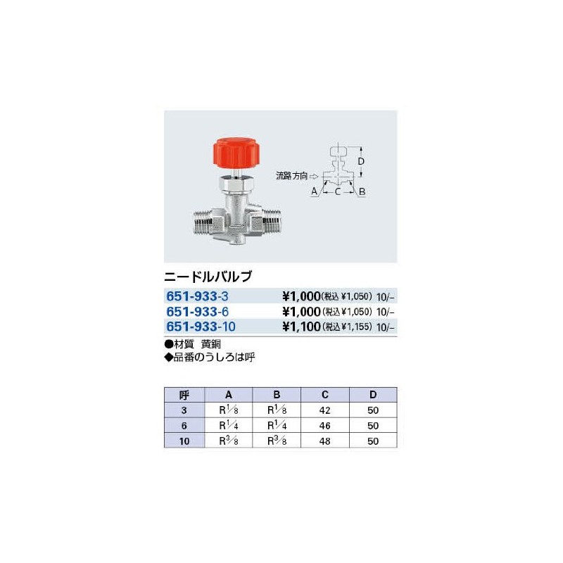 Kakudai Needle Valve 651-933-6