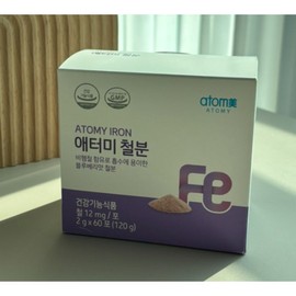 Atomy Iron 60 sachets, 60-day supply (Atomy nutritional supplement), 120g, 2 units / 애터미 철분 60포 60일분 (애터미 영양제), 120g, 2개