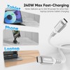 FEMORO Thunderbolt 4 Cable 6ft, 40Gbps Data Transfer 8K@120Hz 4K@240Hz