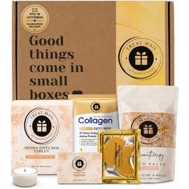 Birthday Pamper Gifts for Women | Relaxation Spa Bath Set & Self Care Hamper | Hug in a Box Care Package For Mum, Friends, Sister, Wife | Wellbeing Gift For Mother’s Day & Christmas