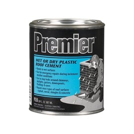 Henry, WW Company PR350030 Henry Premier Wet or Dry Black Plastic Roof Cement, 30 Oz, 12 g