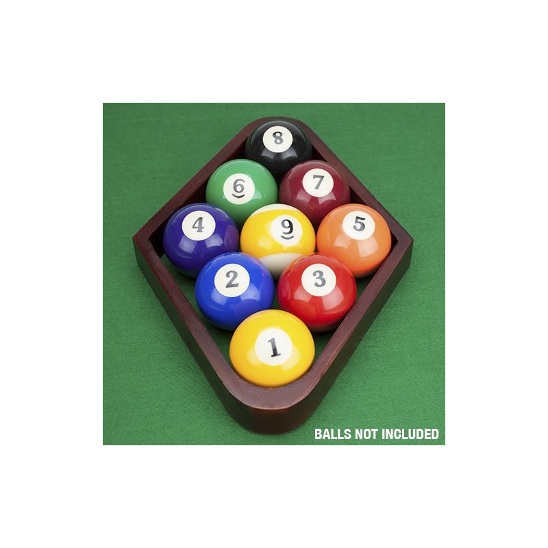 Felson Billiard Supply FELS-003.004 Mahogany Triangle and Diamond Billiard Ball