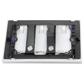 PuritySage Dual Flush Wall Hung Toilets Water Tank Flush Plate,Compatible with Geberit Sigma 30-115.883.KJ.1,Toilet Tank Replacement Part with Save water,Easy Installation(White-S)