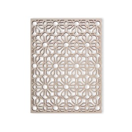 Lattice Panel with a Elaborate Flower Design MDF Home & Yard Décor - Wall Panel - Privacy Screen - Trellis - Indoor and Outdoor Use