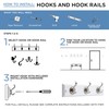 Franklin Brass Double Scroll (5-Pack) Coat and Hat Wall Hooks