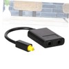 Gatuida 3pcs Digital Optical Audio Splitter Black Optic Converter for